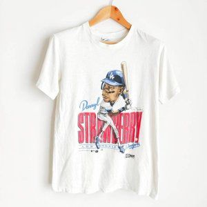 Vintage Darryl Strawberry caricature 90's t-shirt MLB Baseball Salem Sportswear